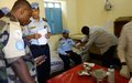 شرطة اليوناميد تتبرّع بالدم لمستشفى زالنجي التعليمي في وسط دارفور