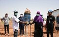 UNAMID distributes hygiene materials to IDPs in Golo as part of its fight against COVID-19